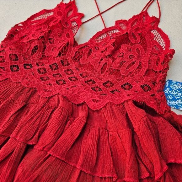 Free People Adella Cami Red Top - Picture 8 of 11